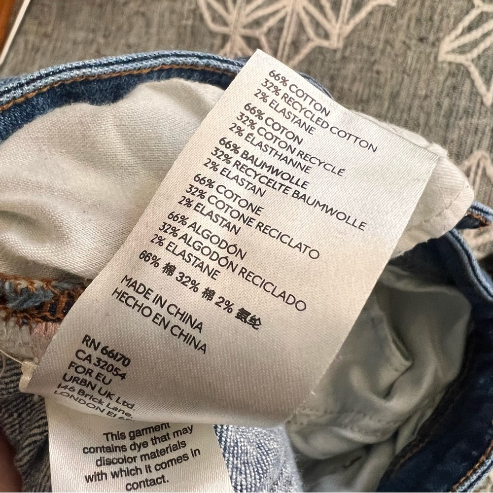 Anthropologie Pilcro Slim Boyfriend Crop side stripe jeans 32 - Picture 10 of 11